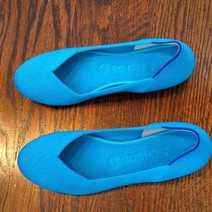 Lightly worn Rothy flats